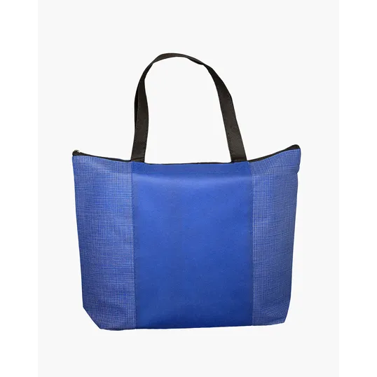 Tonal Non-Woven Zipper Tote Bag — view 2