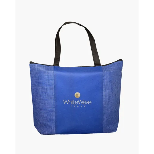 Tonal Non-Woven Zipper Tote Bag — view 4