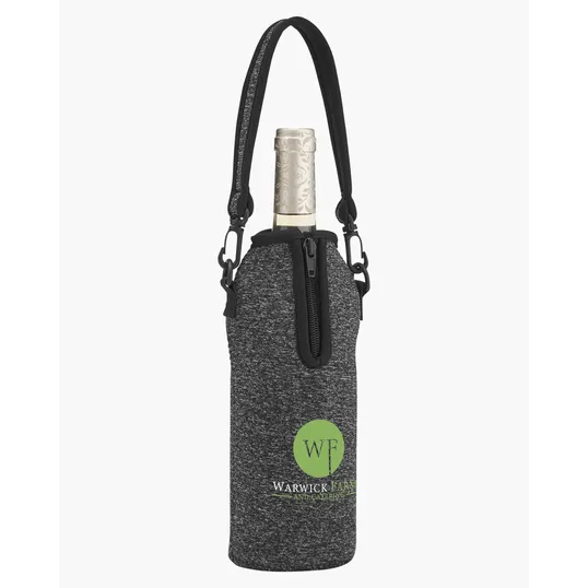 Neoprene Wine Cooler Set with Corkscrew — view 4