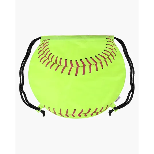 Game Time! Softball Drawstring Bag