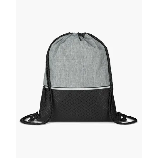 Crosshatch Heather Drawstring Backpack — view 2