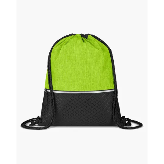 Crosshatch Heather Drawstring Backpack — view 3