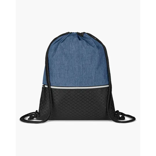 Crosshatch Heather Drawstring Backpack — view 4