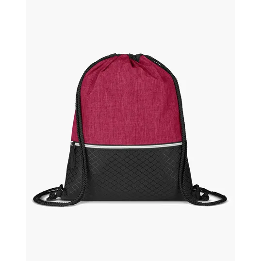 Crosshatch Heather Drawstring Backpack — view 5