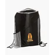 Angled Drawstring Sports Bag with Pockets — view 6