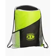 Angled Drawstring Sports Bag with Pockets — view 8
