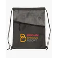 Tonal Heathered Non-Woven Drawstring Backpack — view 8
