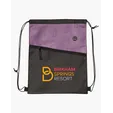 Tonal Heathered Non-Woven Drawstring Backpack — view 12