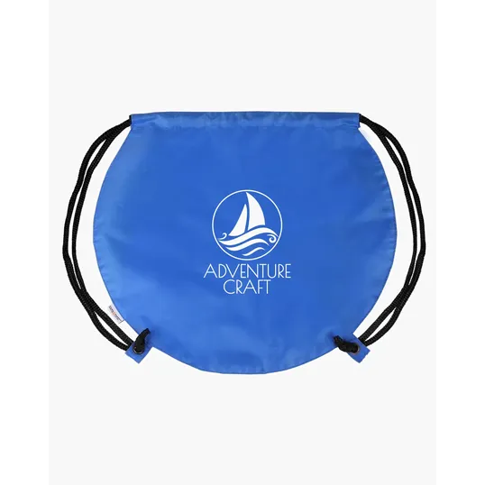Recycled Polyester Globe Earth Drawstring Bag — view 4