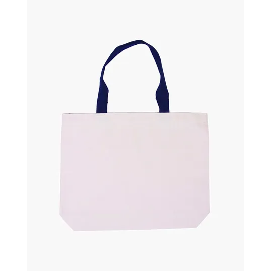 Cotton Canvas Tote Bag with Color Accents — view 2