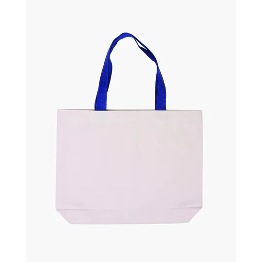 Cotton Canvas Tote Bag with Color Accents — view 3