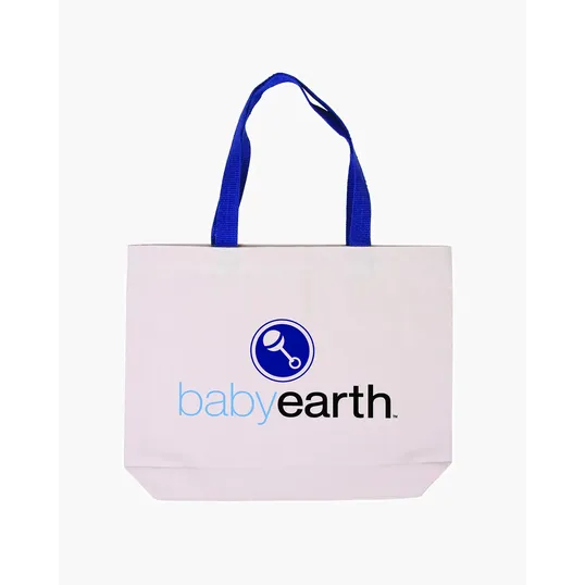 Cotton Canvas Tote Bag with Color Accents — view 9