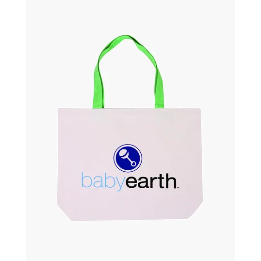 Cotton Canvas Tote Bag with Color Accents — view 10