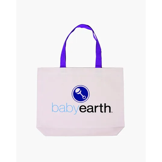 Cotton Canvas Tote Bag with Color Accents — view 11