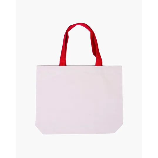 Cotton Canvas Tote Bag with Color Accents — view 6