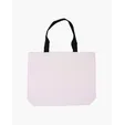 Cotton Canvas Tote Bag with Color Accents