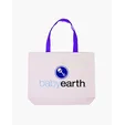 Cotton Canvas Tote Bag with Color Accents — view 11
