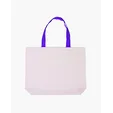 Cotton Canvas Tote Bag with Color Accents — view 5