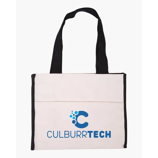 Cotton Gusset Accent Box Tote Bag — view 4