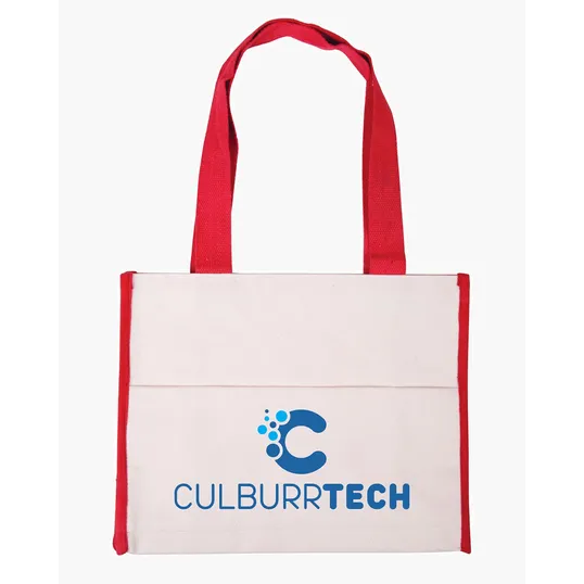 Cotton Gusset Accent Box Tote Bag — view 6