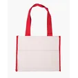 Cotton Gusset Accent Box Tote Bag — view 3