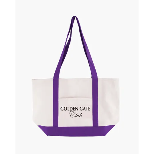 Cotton Canvas Boat Tote Bag — view 6