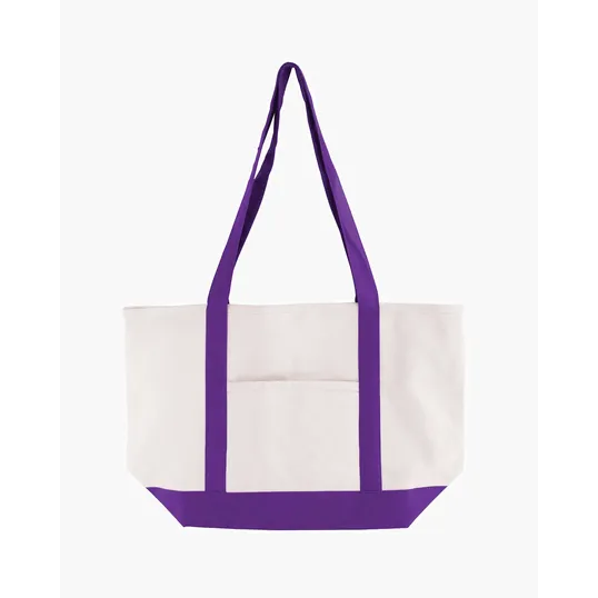 Cotton Canvas Boat Tote Bag — view 3
