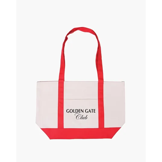 Cotton Canvas Boat Tote Bag — view 7