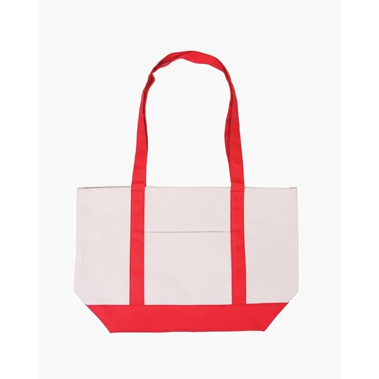 Cotton Canvas Boat Tote Bag — view 4