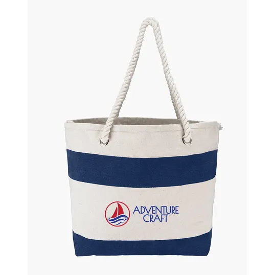 Cotton Resort Tote Bag with Rope Handle — view 5