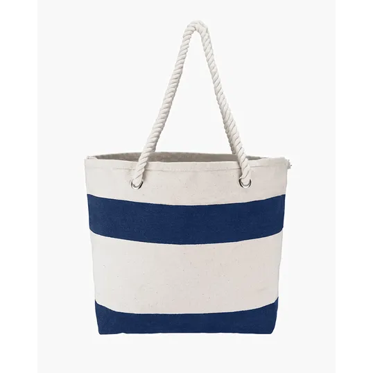 Cotton Resort Tote Bag with Rope Handle — view 2