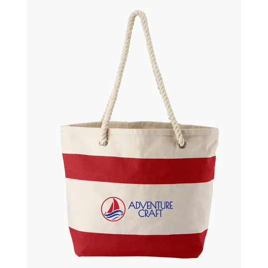 Cotton Resort Tote Bag with Rope Handle — view 6