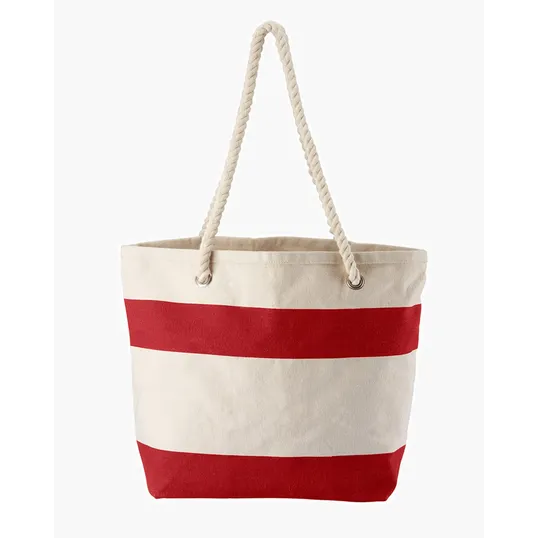 Cotton Resort Tote Bag with Rope Handle — view 3