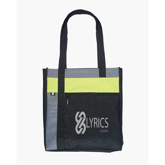 Happy De Stijl Polyester Tote Bag — view 2