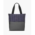 Flannel Check Accent Tote Bag