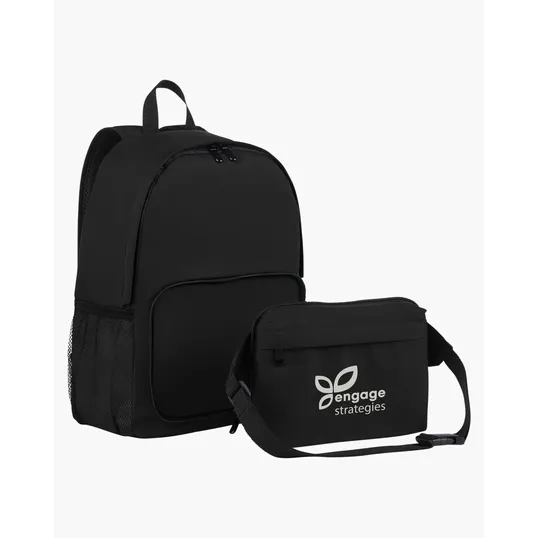 Hampton Eco Friendly 2-in-1 Recycled Polyester Backpack — view 8
