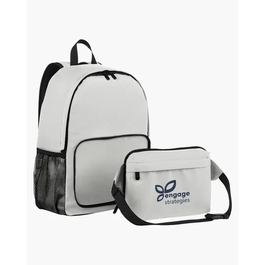 Hampton Eco Friendly 2-in-1 Recycled Polyester Backpack — view 11