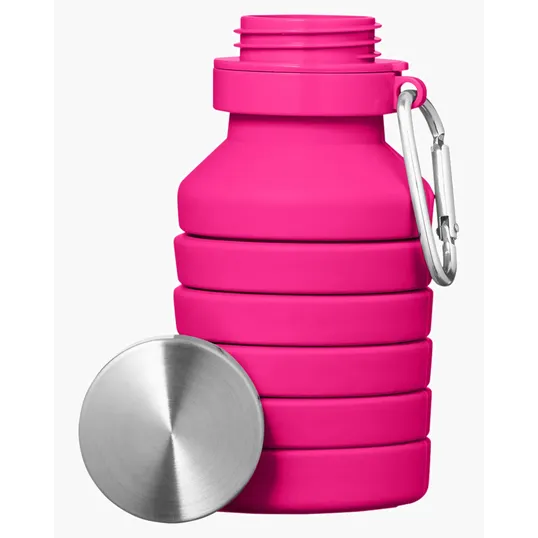 Prisma 18 oz. Collapsible Silicone Water Bottle — view 2