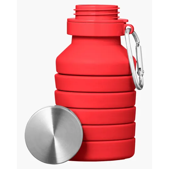 Prisma 18 oz. Collapsible Silicone Water Bottle — view 3