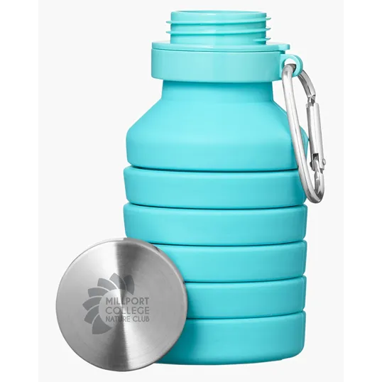 Prisma 18 oz. Collapsible Silicone Water Bottle — view 10