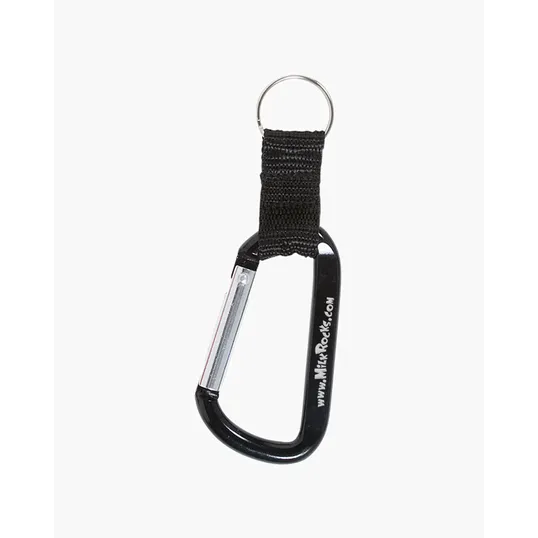 Carabiner With Strap And Split Ring Keychain — view 3