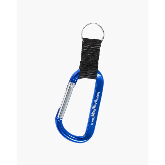 Carabiner With Strap And Split Ring Keychain — view 4