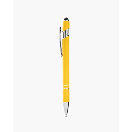 Rubberized Aluminum Click Stylus Pen — view 4