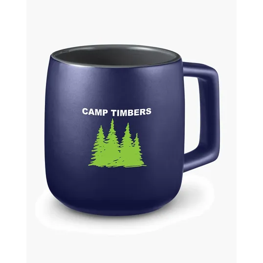 15 oz. Geo Square Handle Ceramic Mug — view 6