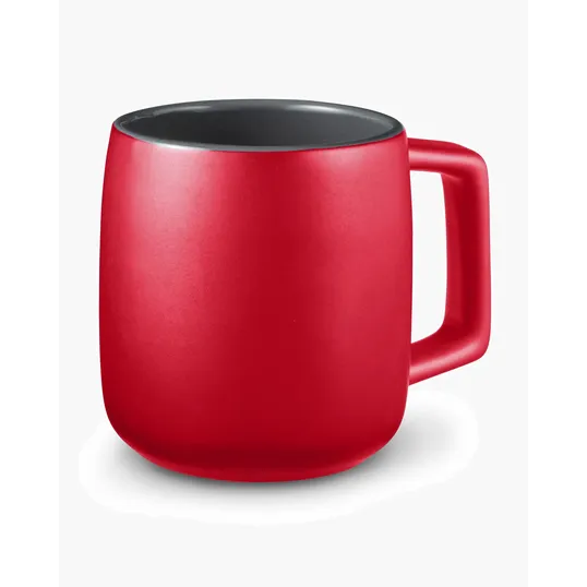 15 oz. Geo Square Handle Ceramic Mug — view 3