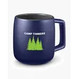 15 oz. Geo Square Handle Ceramic Mug — view 6