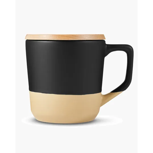 16.5 oz. Boston Mug with Wood Lid — view 2