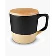 16.5 oz. Boston Mug with Wood Lid