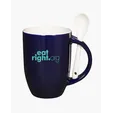 12 oz. Ceramic Mug with Spoon — view 4
