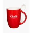 12 oz. Ceramic Mug with Spoon — view 5
